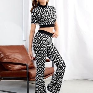 Heart Argyle set
